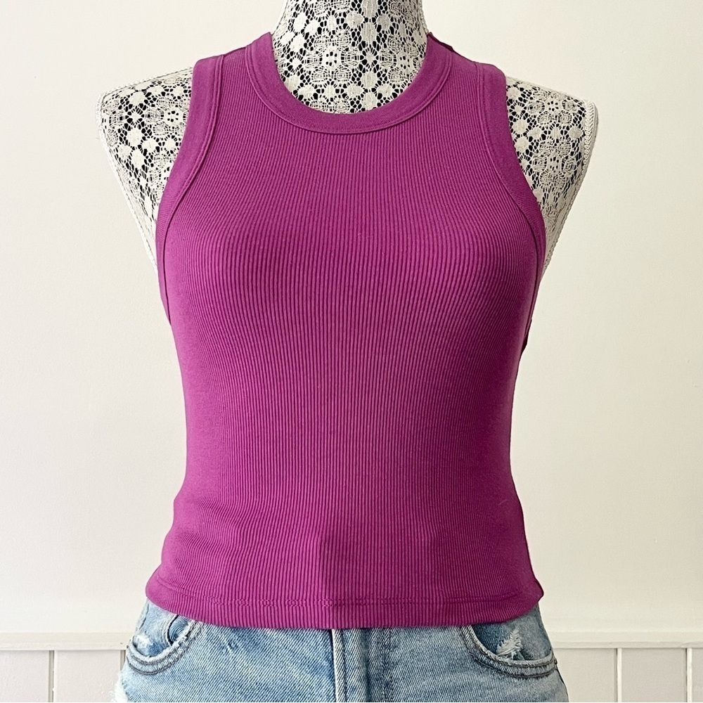 Dynamite Kenzie Bare Crop Basic Tank Size S - Picture 2 of 12